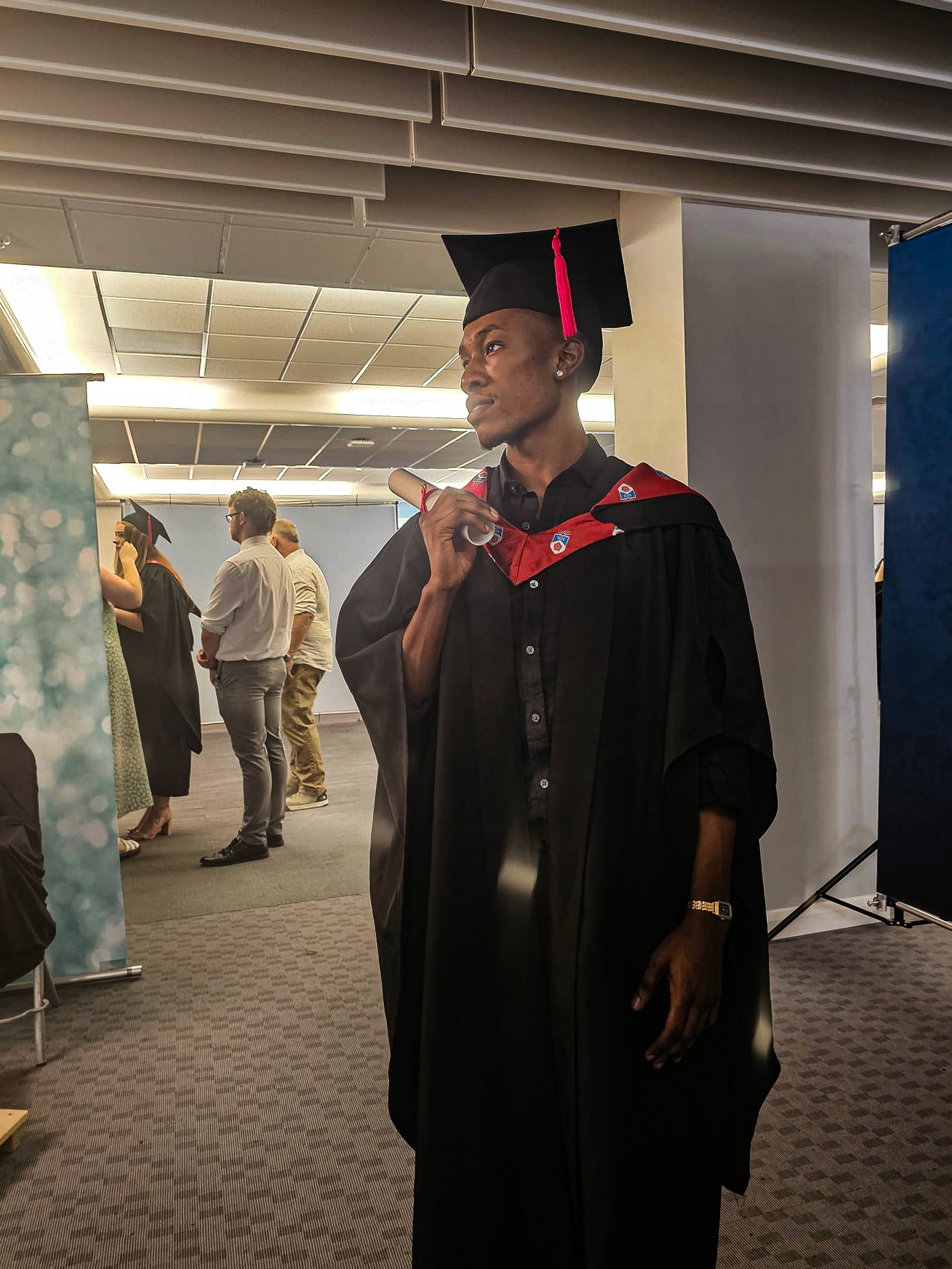 Isaac Ajala at graduation