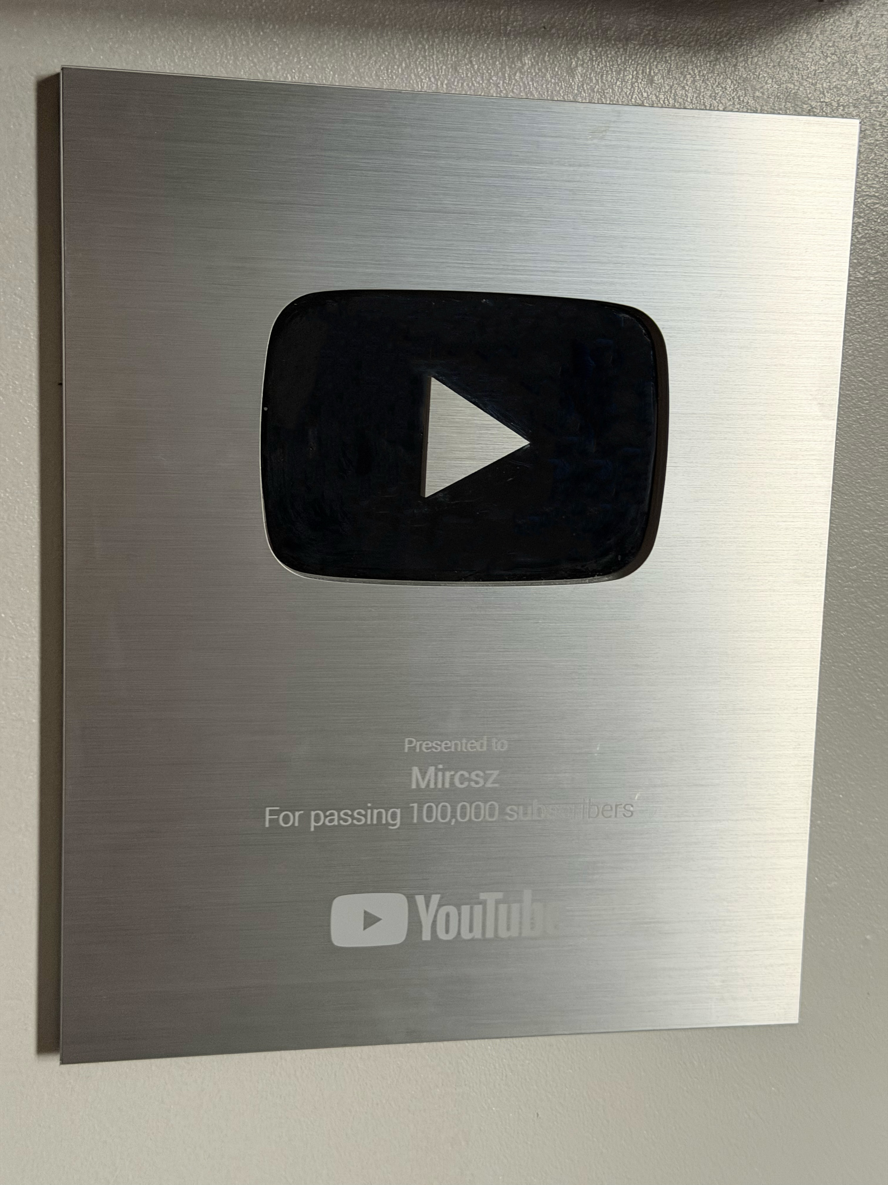 YouTube Silver Creator Award